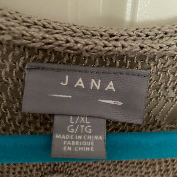 JANA SHORT SLEEVES KNITTED CARDIGAN SZ L/ XL - Picture 9 of 10